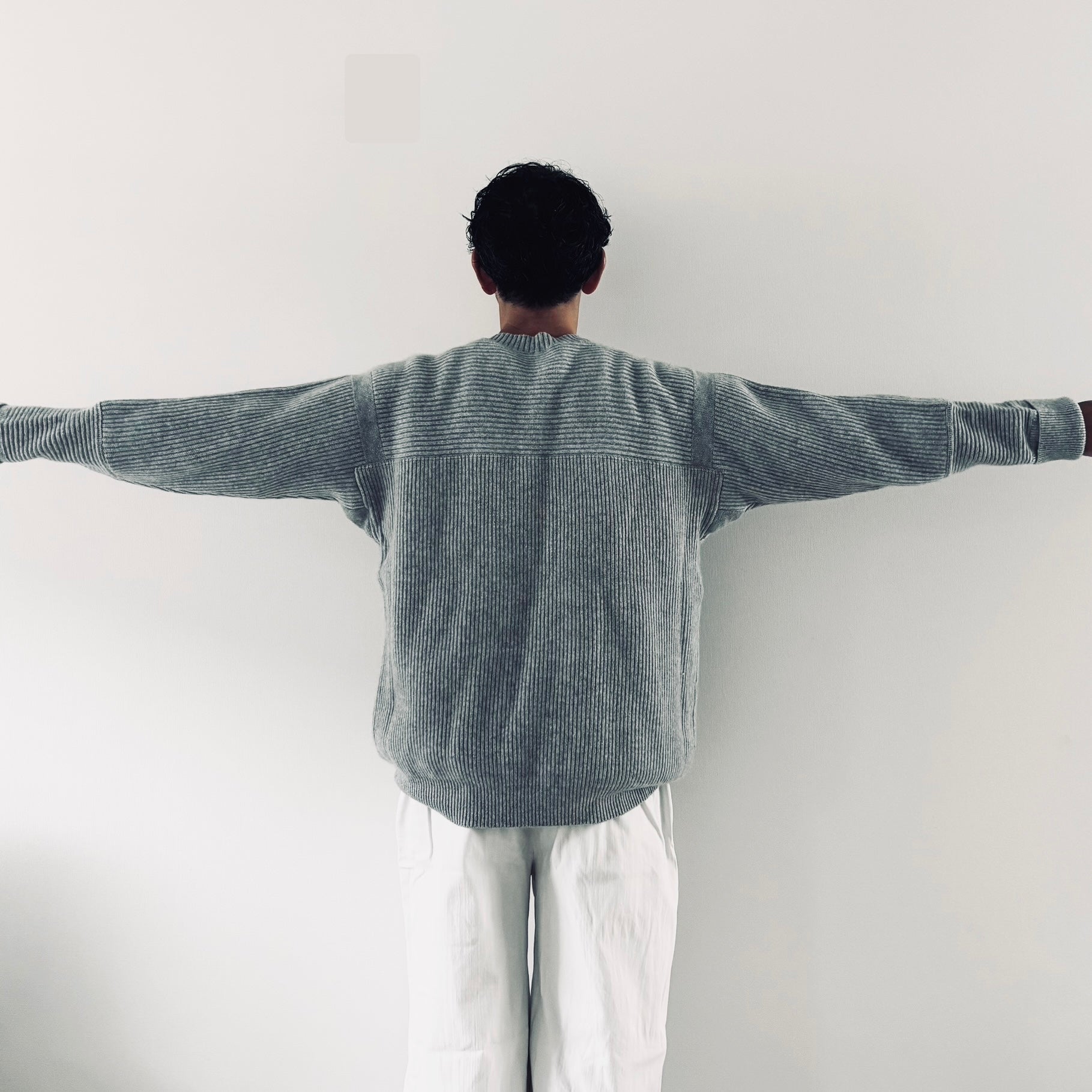 cleaveland <br> "The new world" <br> C/pullover long sleeve l,gray Pure cashmere