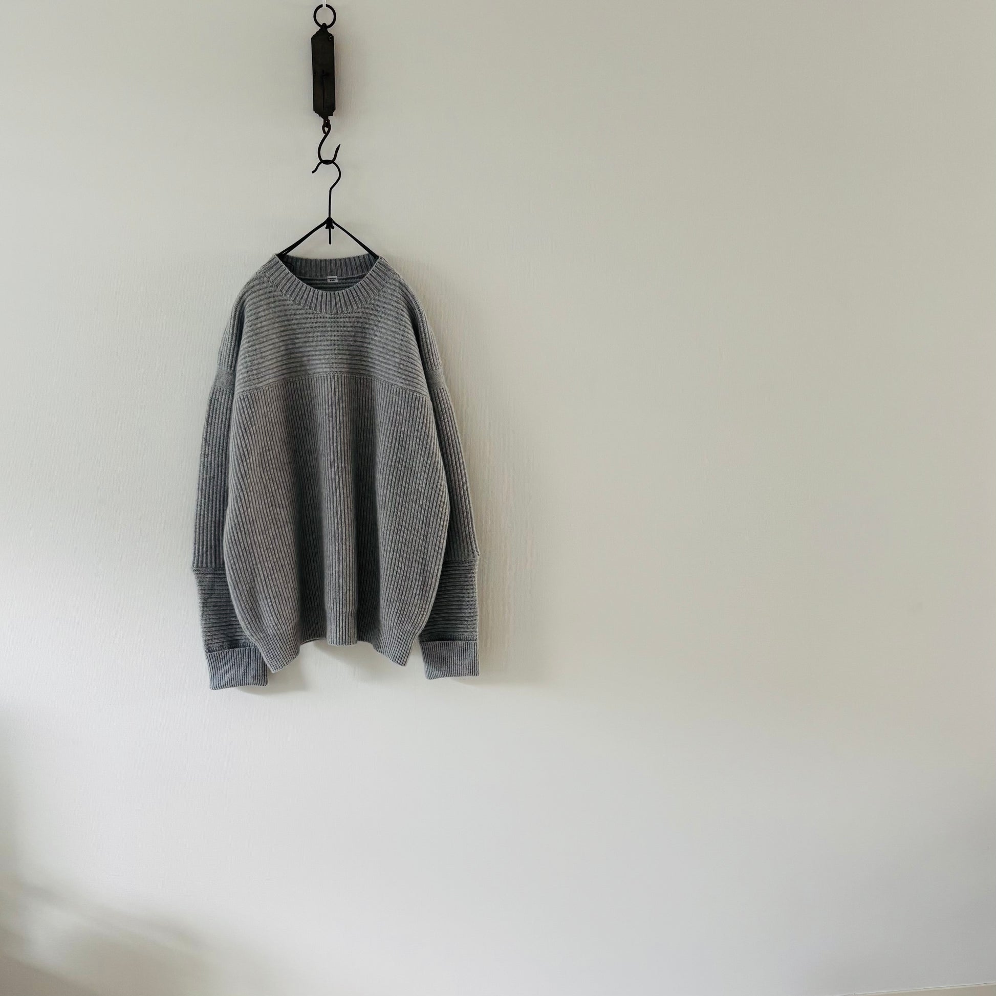 cleaveland <br> "The new world" <br> C/pullover long sleeve l,gray Pure cashmere