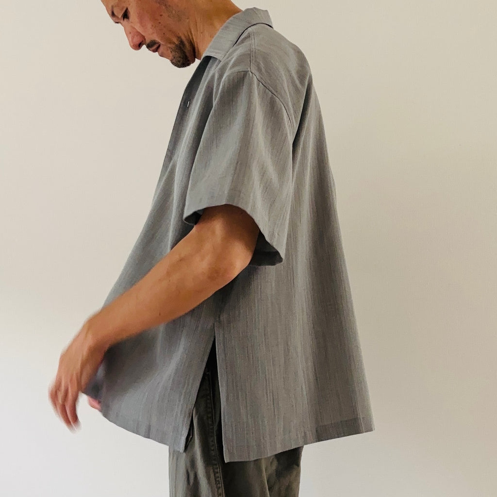 cleaveland×BELLA MOLNAR <br> : to order <br>  “Aunt’s blouse originals s/sleeve“ ice wool