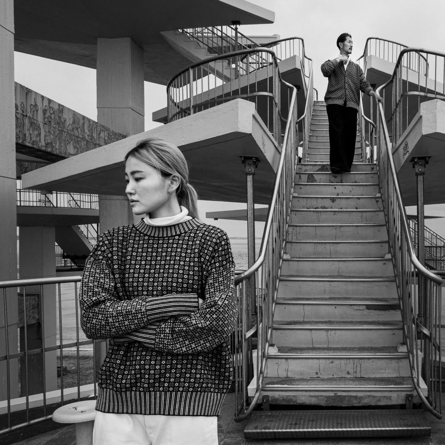 cleaveland <br> “Small town” <br> Re/cardigan Black mw