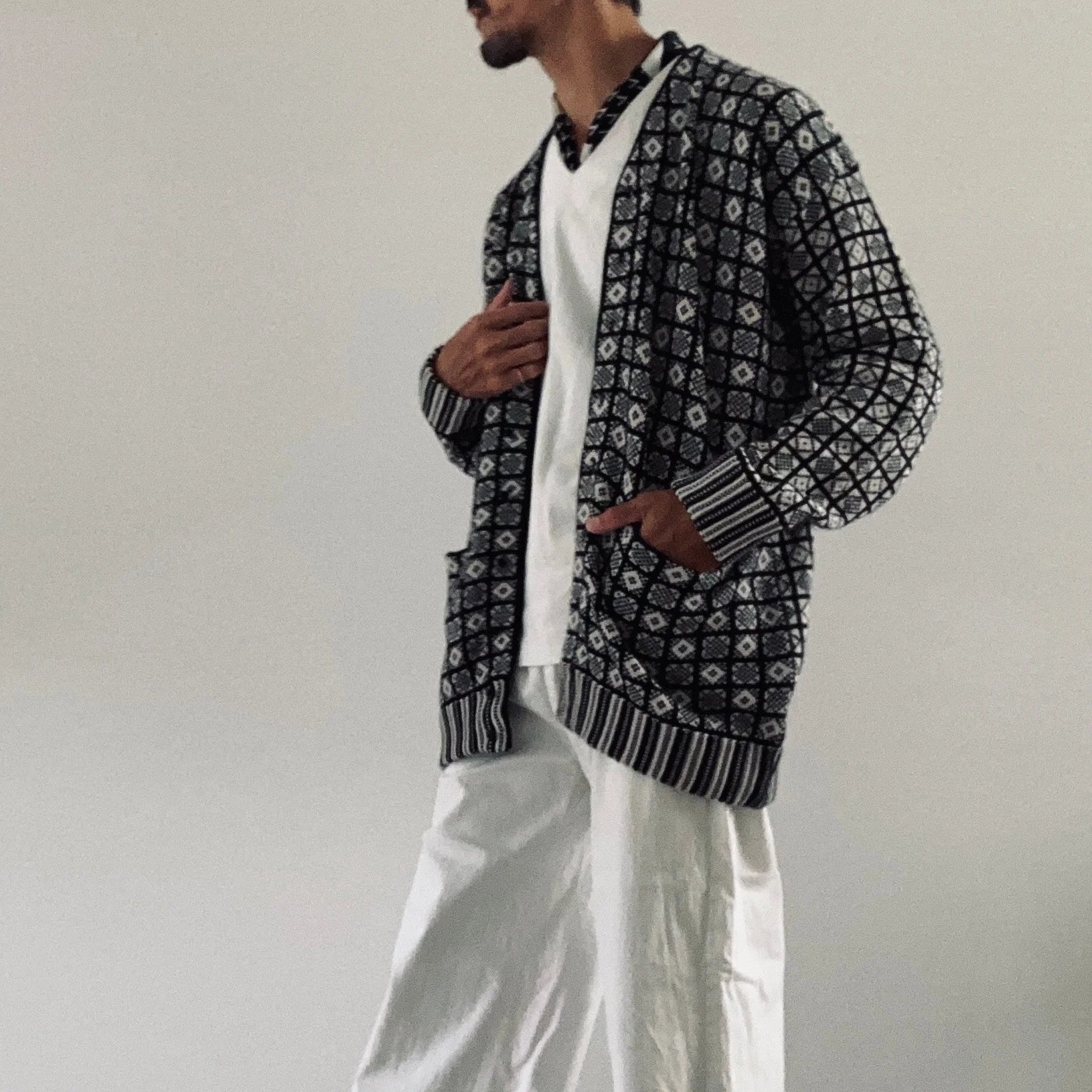cleaveland ST~déformation~   V/Jacket long sleeve Black