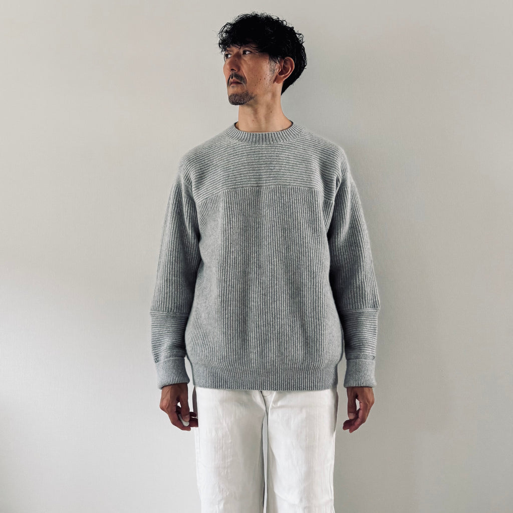 cleaveland <br> "The new world" <br> C/pullover long sleeve l,gray Pure cashmere