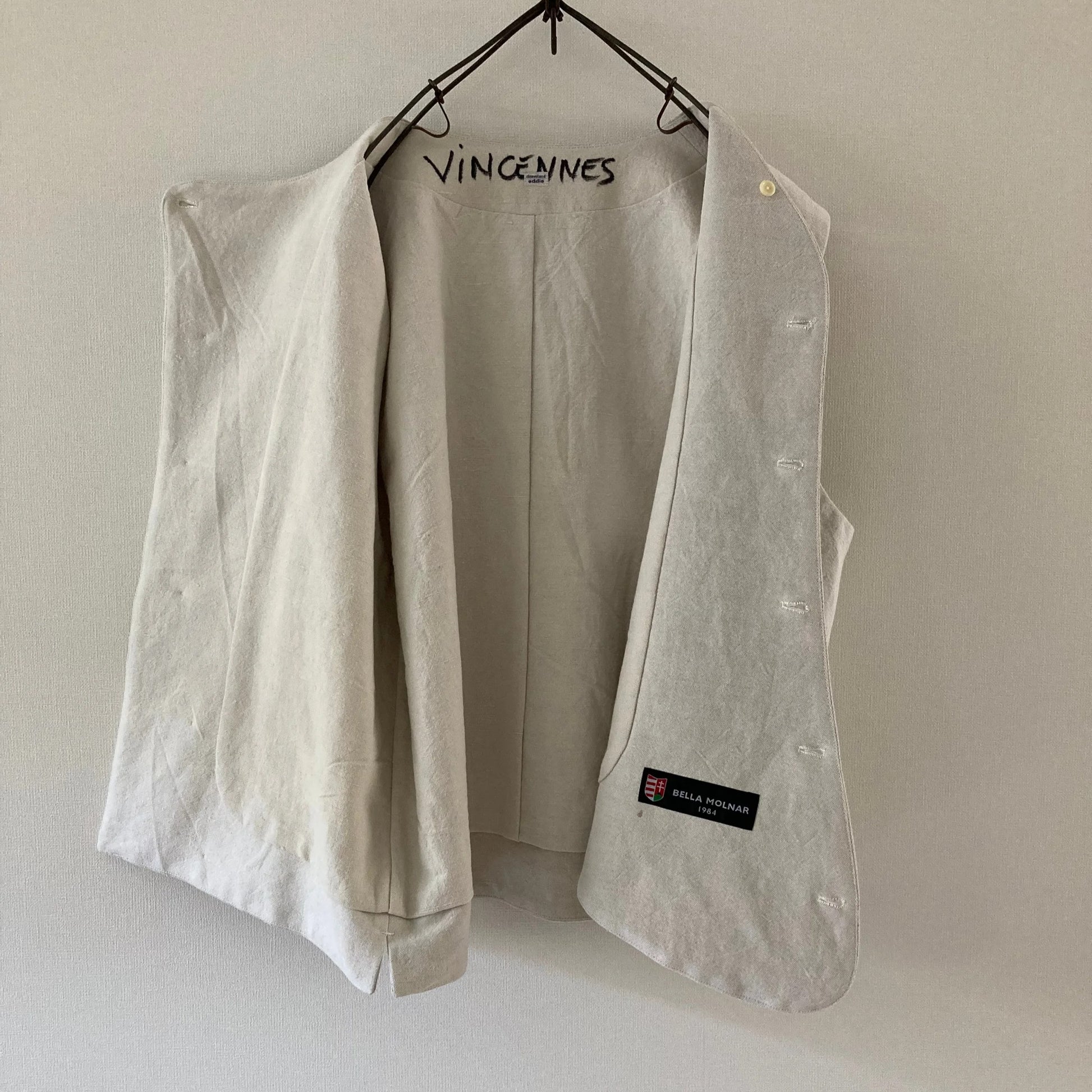 cleaveland ×BELLA MOLNAR <br> “Play vest“ <br> MUSO tailoring eddie(small)014