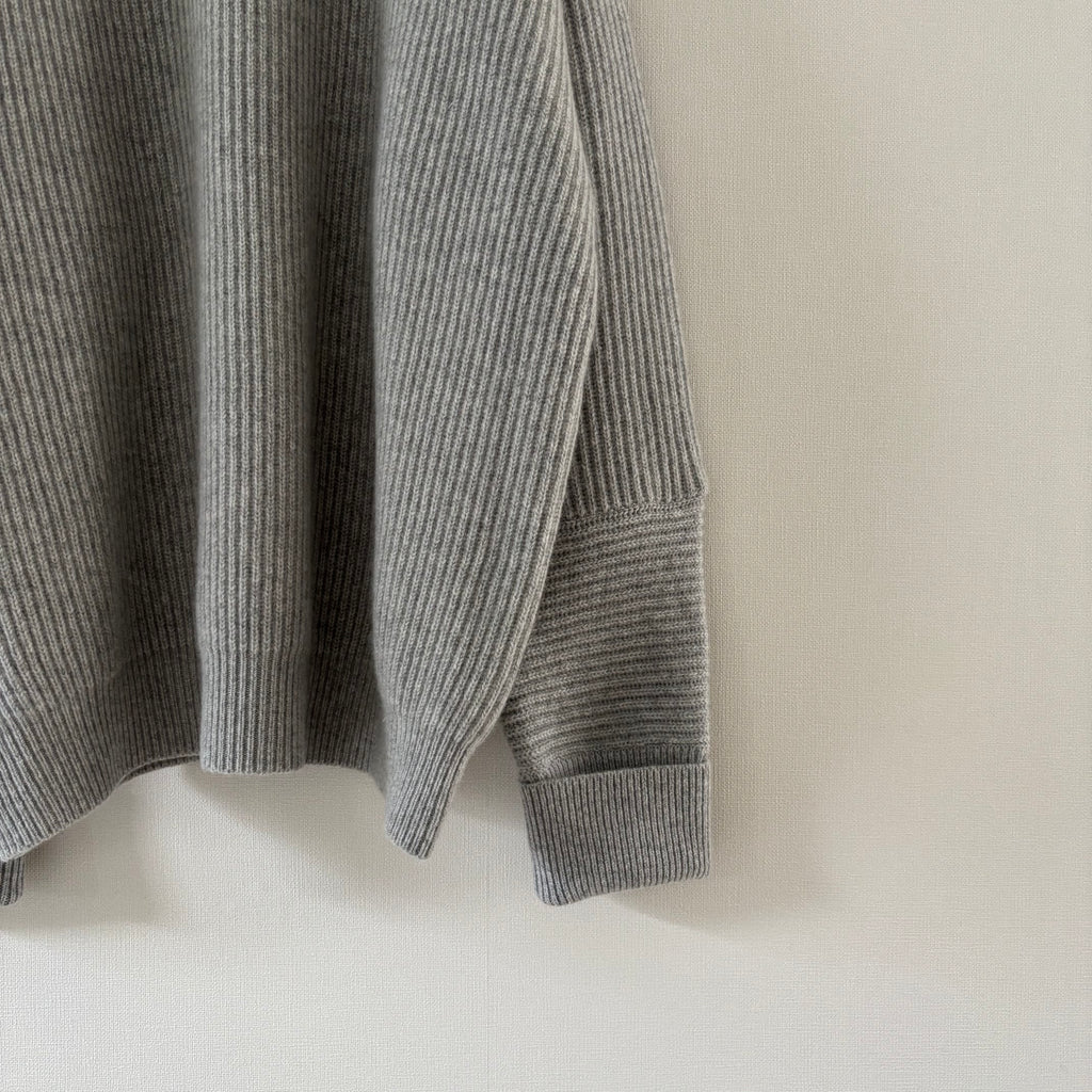 cleaveland <br> "The new world" <br> C/pullover long sleeve l,gray Pure cashmere