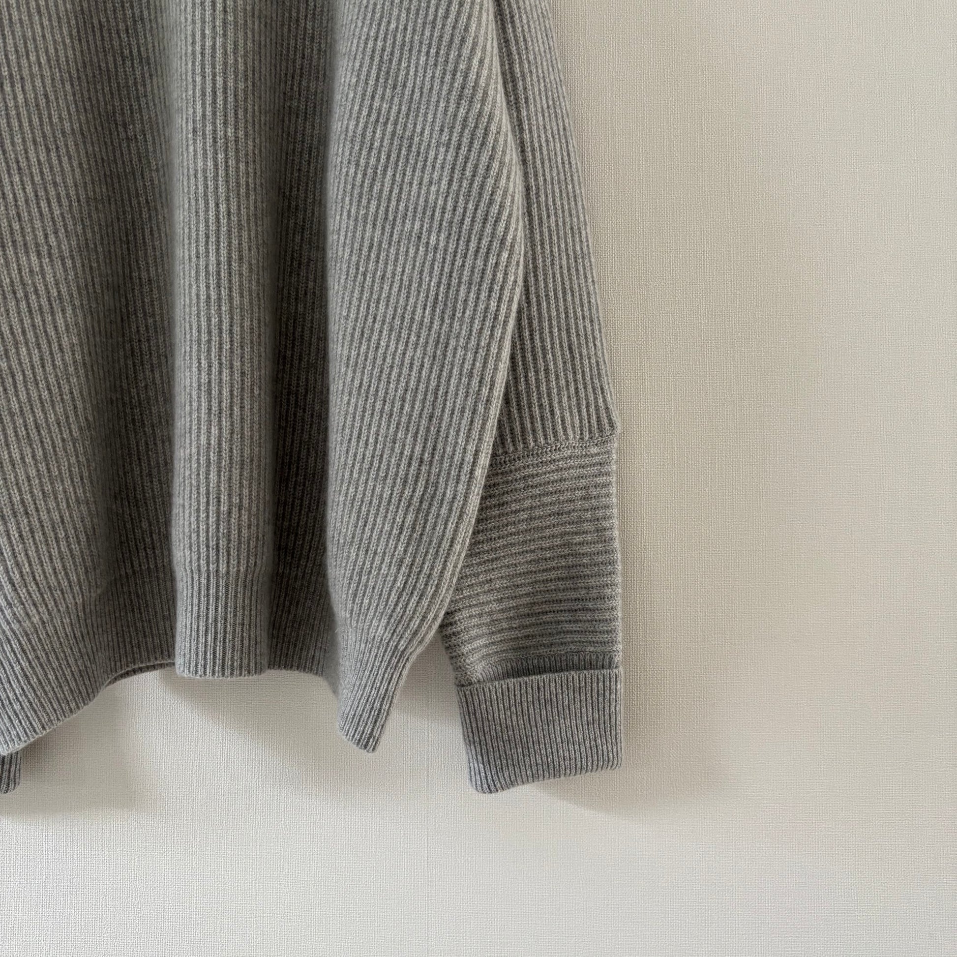cleaveland <br> "The new world" <br> C/pullover long sleeve l,gray Pure cashmere