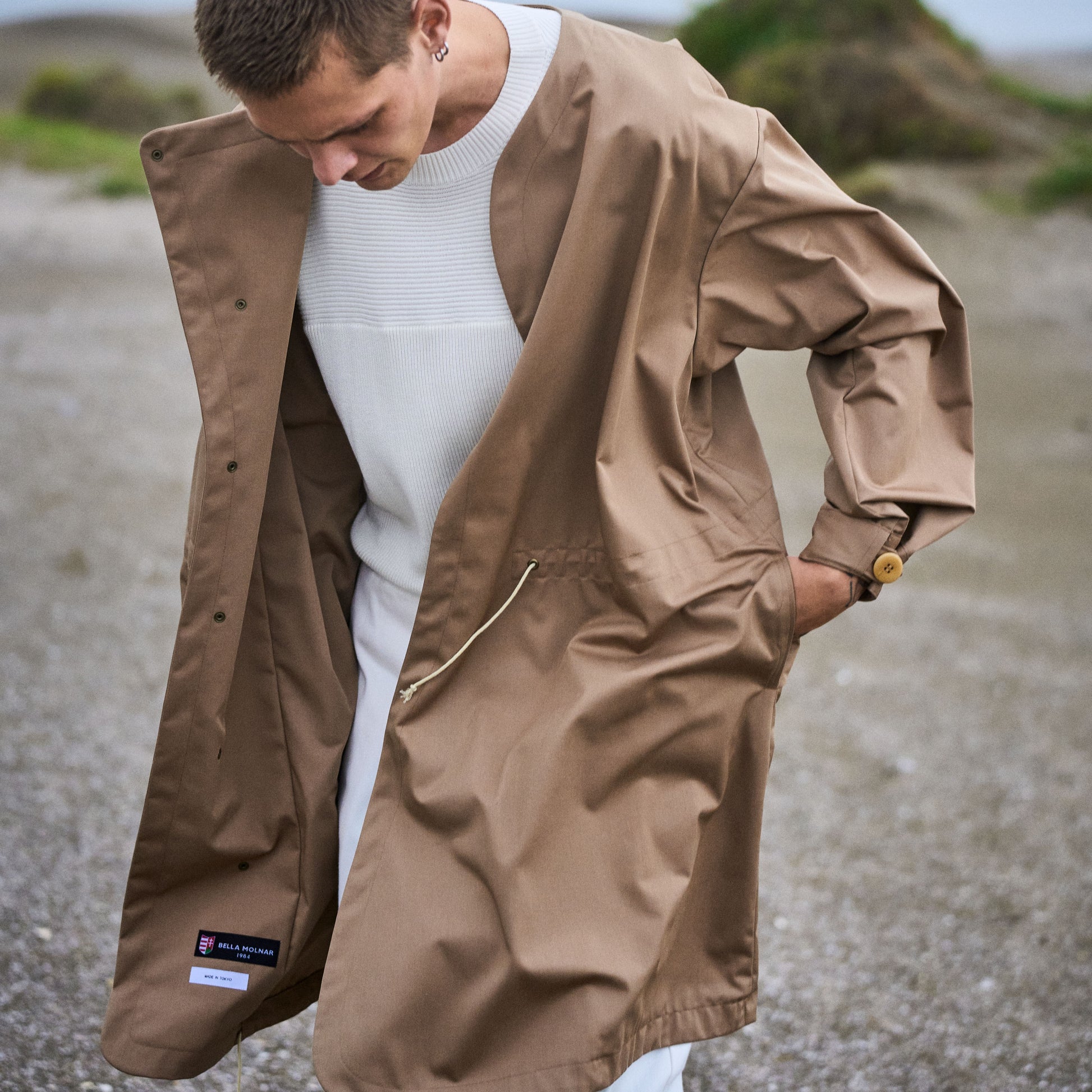 cleaveland×BELLA MOLNAR<br> : commander<br> Manteau de jeu en sergé MM