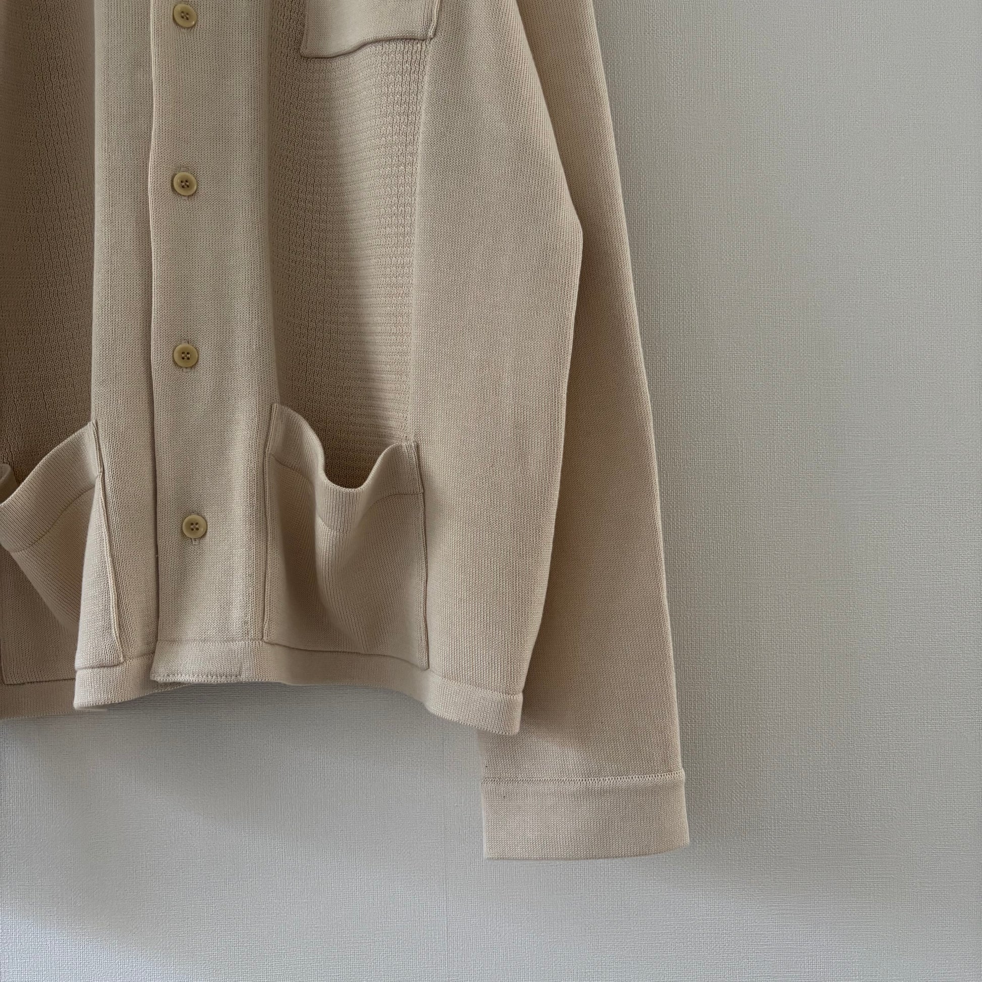 cleaveland <br> "The new world" <br> OC/cardigan long sleeve Raw white