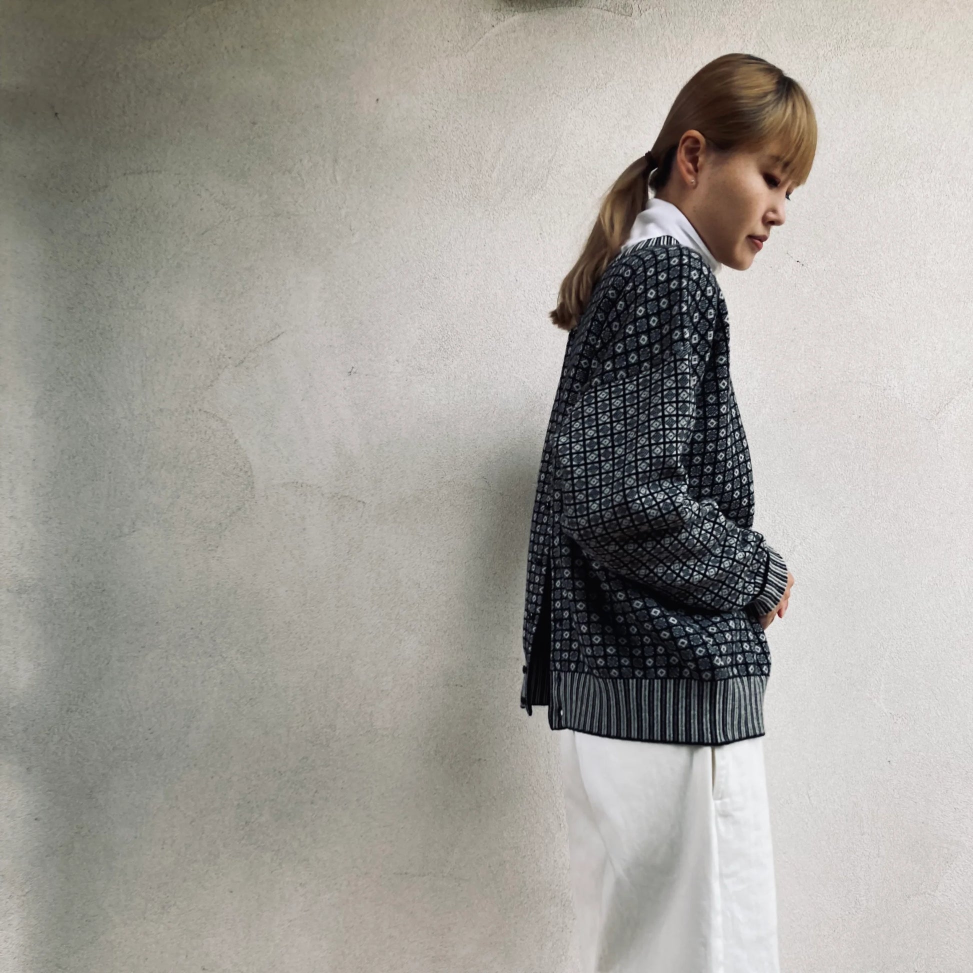 cleaveland <br> “Small town” <br> Re/cardigan Black mw