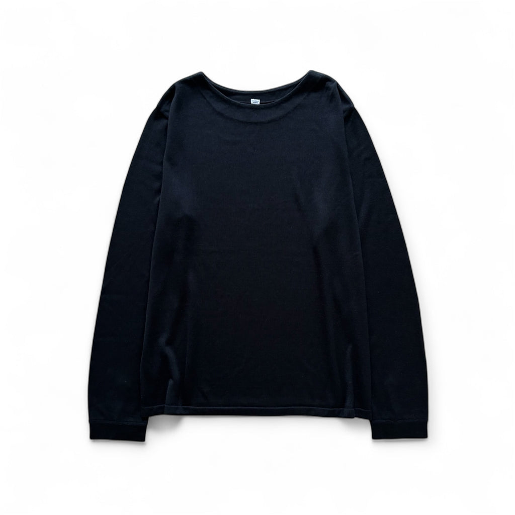 cleaveland <br>   ”Out of everywhere”  <br>   C/pullover long sleeve  Silk Knit Black