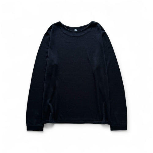 cleaveland <br>   ”Out of everywhere”  <br>   C/pullover long sleeve  Silk Knit Black