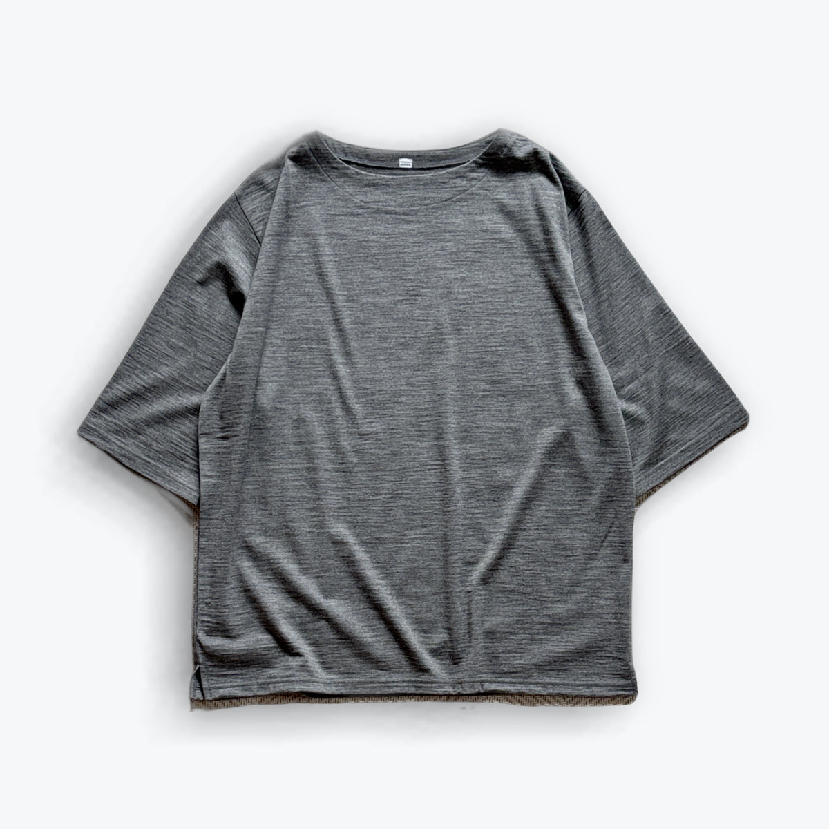 cleaveland    <br>  ”Out of everywhere”   <br> C/pullover Half sleeve Wool jersey Gray