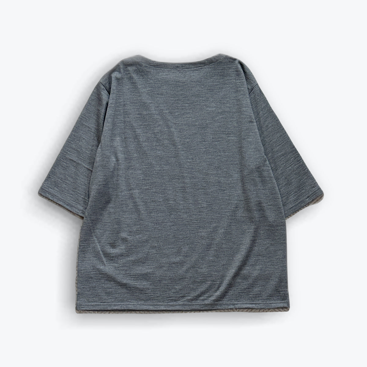 cleaveland    <br>  ”Out of everywhere”   <br> C/pullover Half sleeve Wool jersey Gray