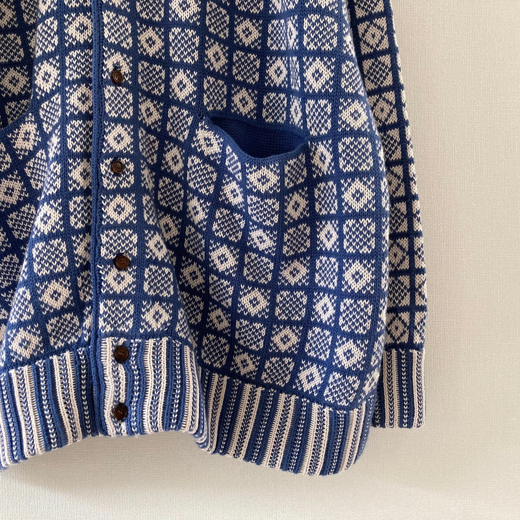 cleaveland ST~déformation~  V/Jacket long sleeve Blue