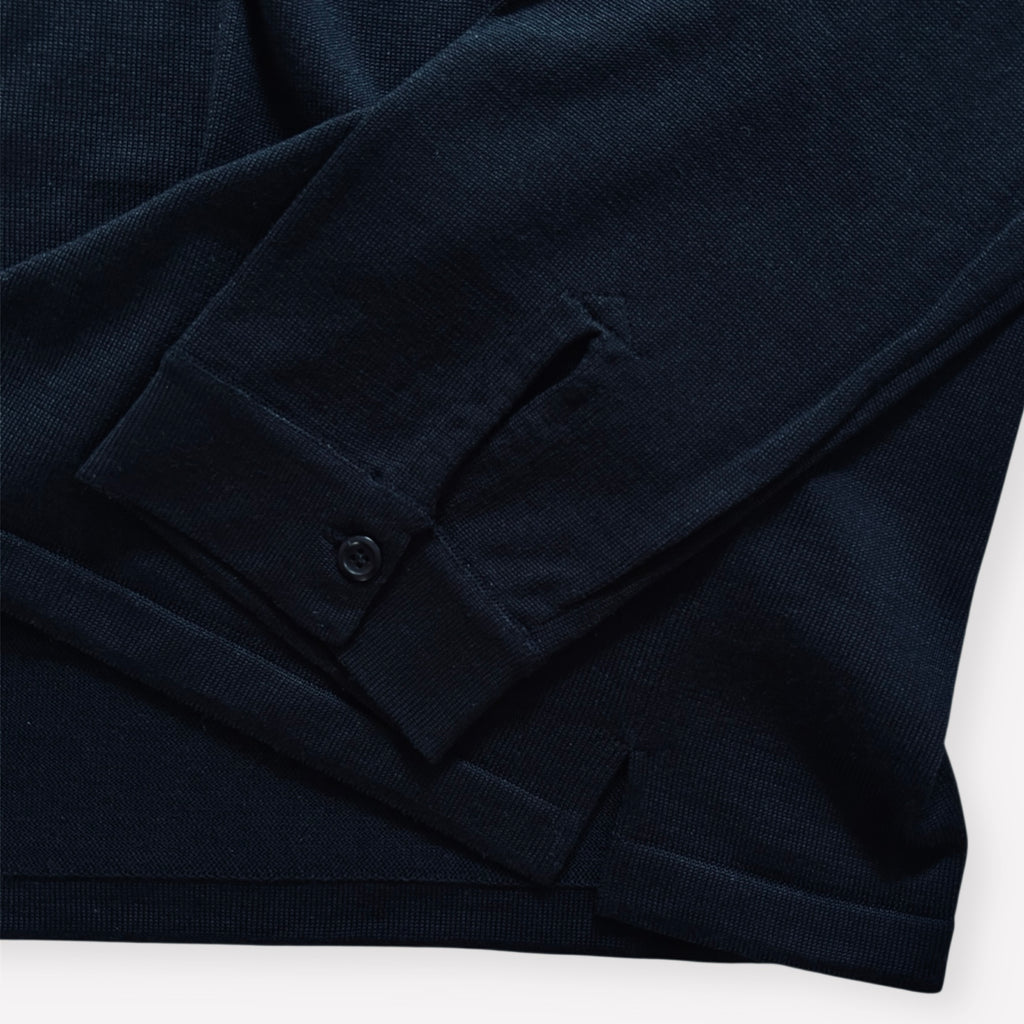 cleaveland <br>   ”Out of everywhere”  <br>   C/pullover long sleeve  Silk Knit Black