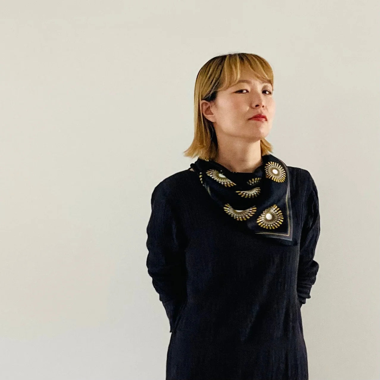 cleaveland×BELLA MOLNAR  <br> “Tsugomori ~晦~” scarf