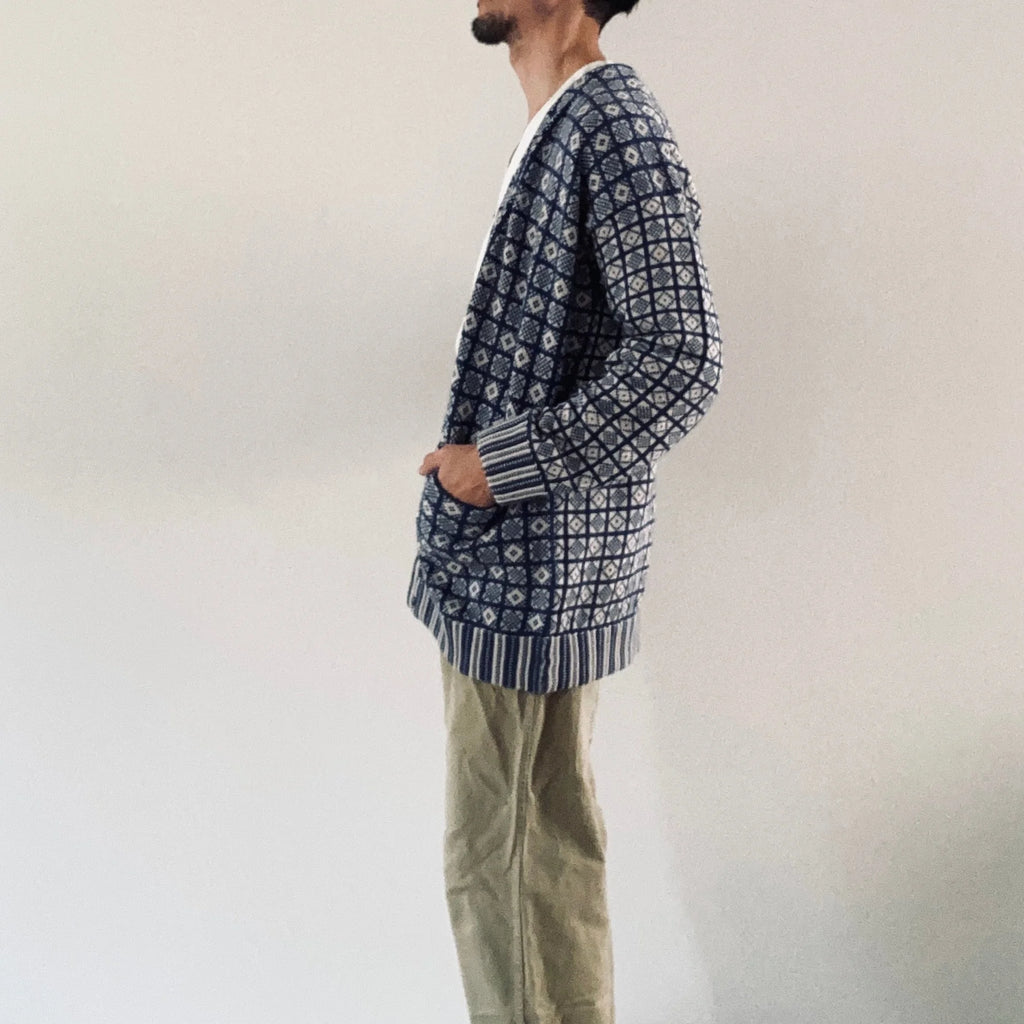 cleaveland ST~déformation~  V/Jacket long sleeve Blue